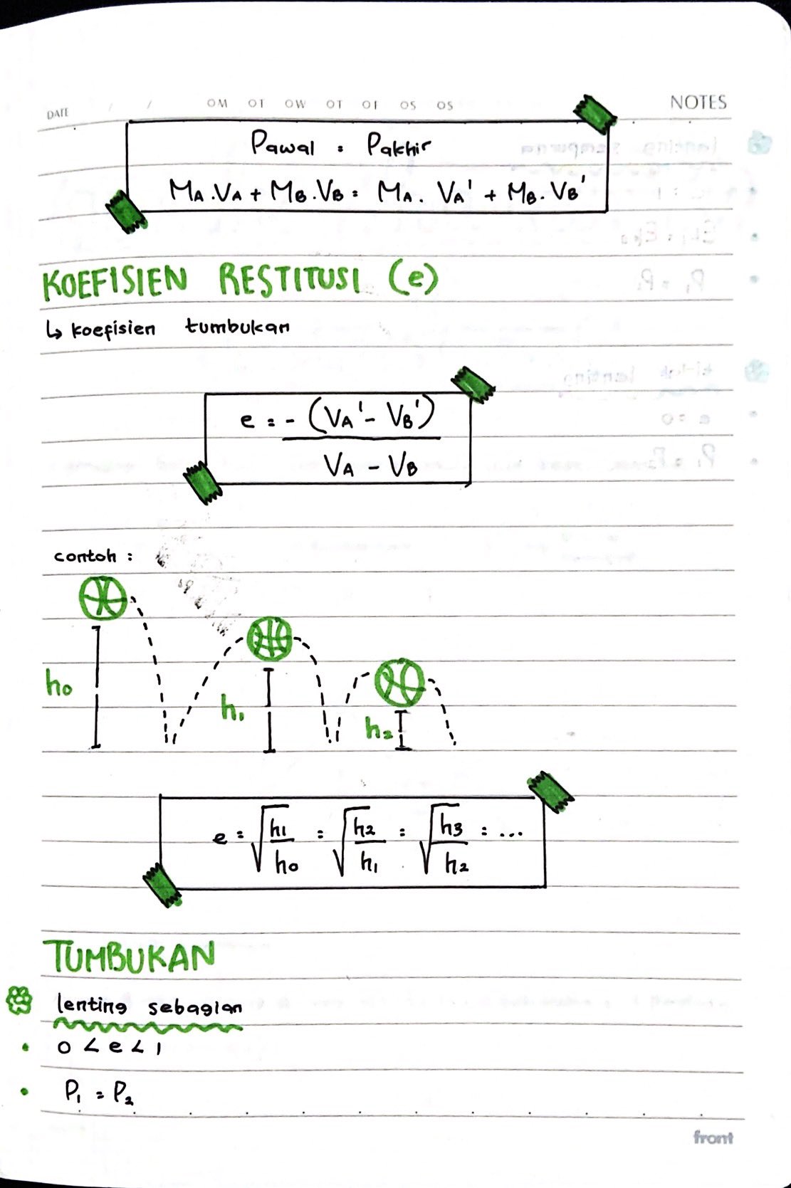 Ambisnotes | Catatan Fisika tentang Momentum dan Impuls - Kelas 10