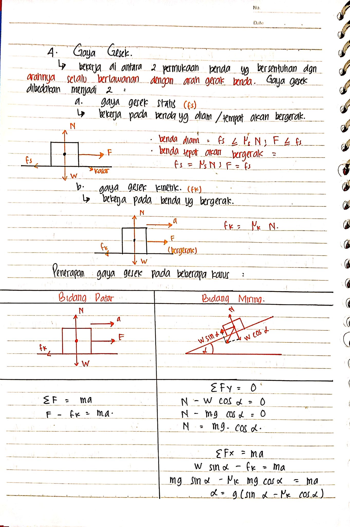 Ambisnotes | Fisika Materi Hukum Newton Kelas 10 - Ambisnotes