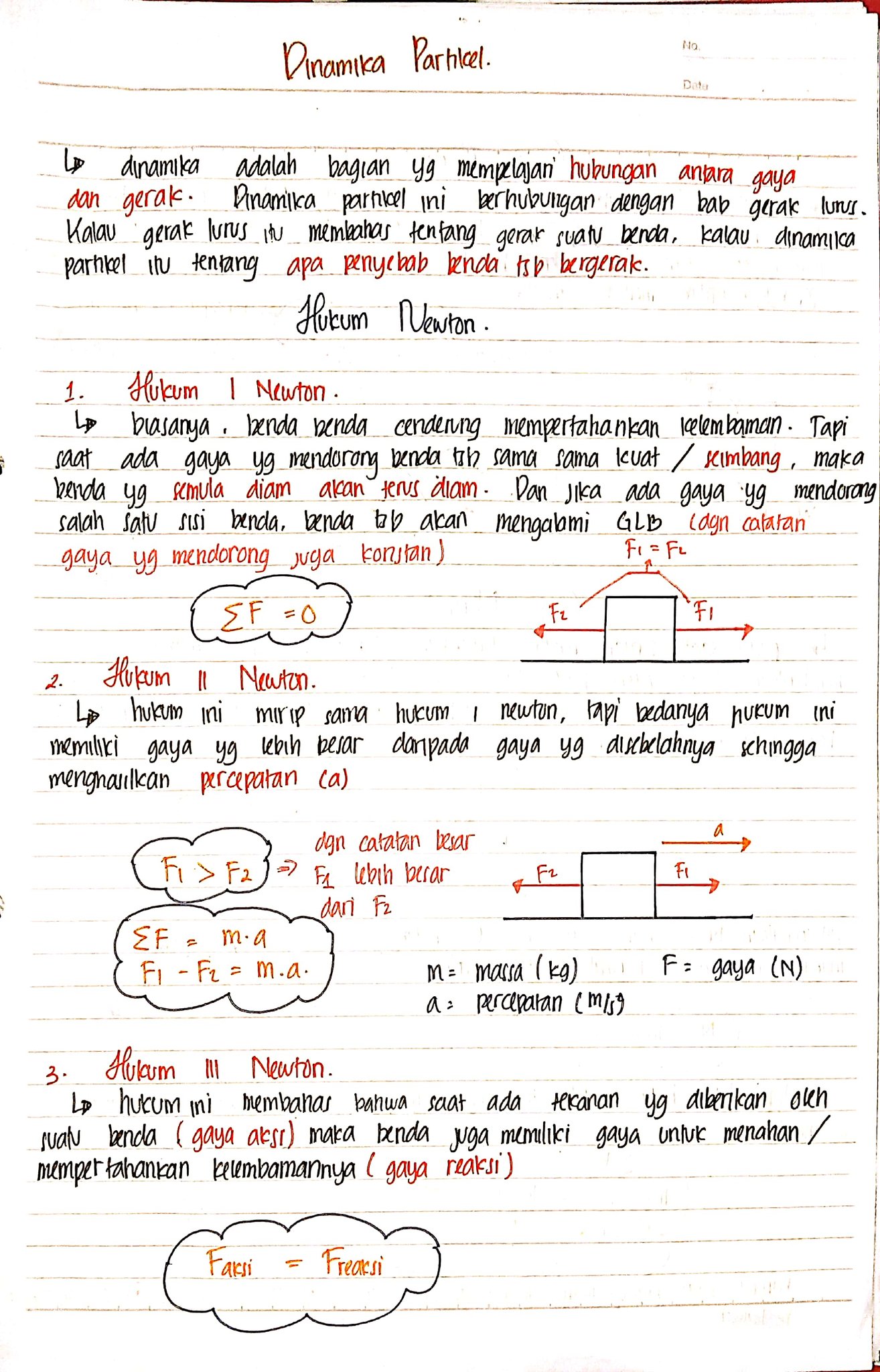 Ambisnotes | Fisika Materi Dinamika Partikel Kelas 10 - Ambisnotes