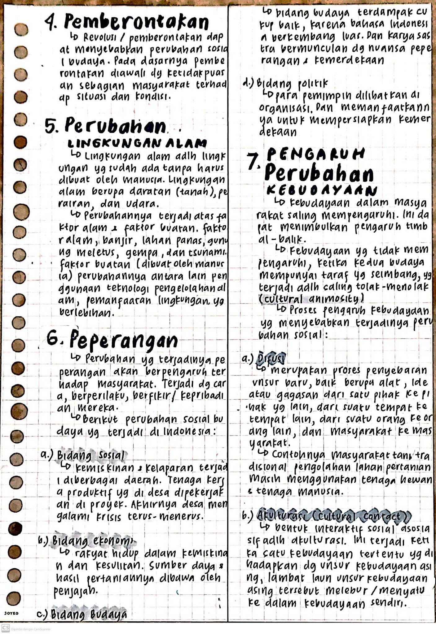 Ambisnotes | Materi IPS Kelas 9 : Perubahan Budaya & Globalisasi