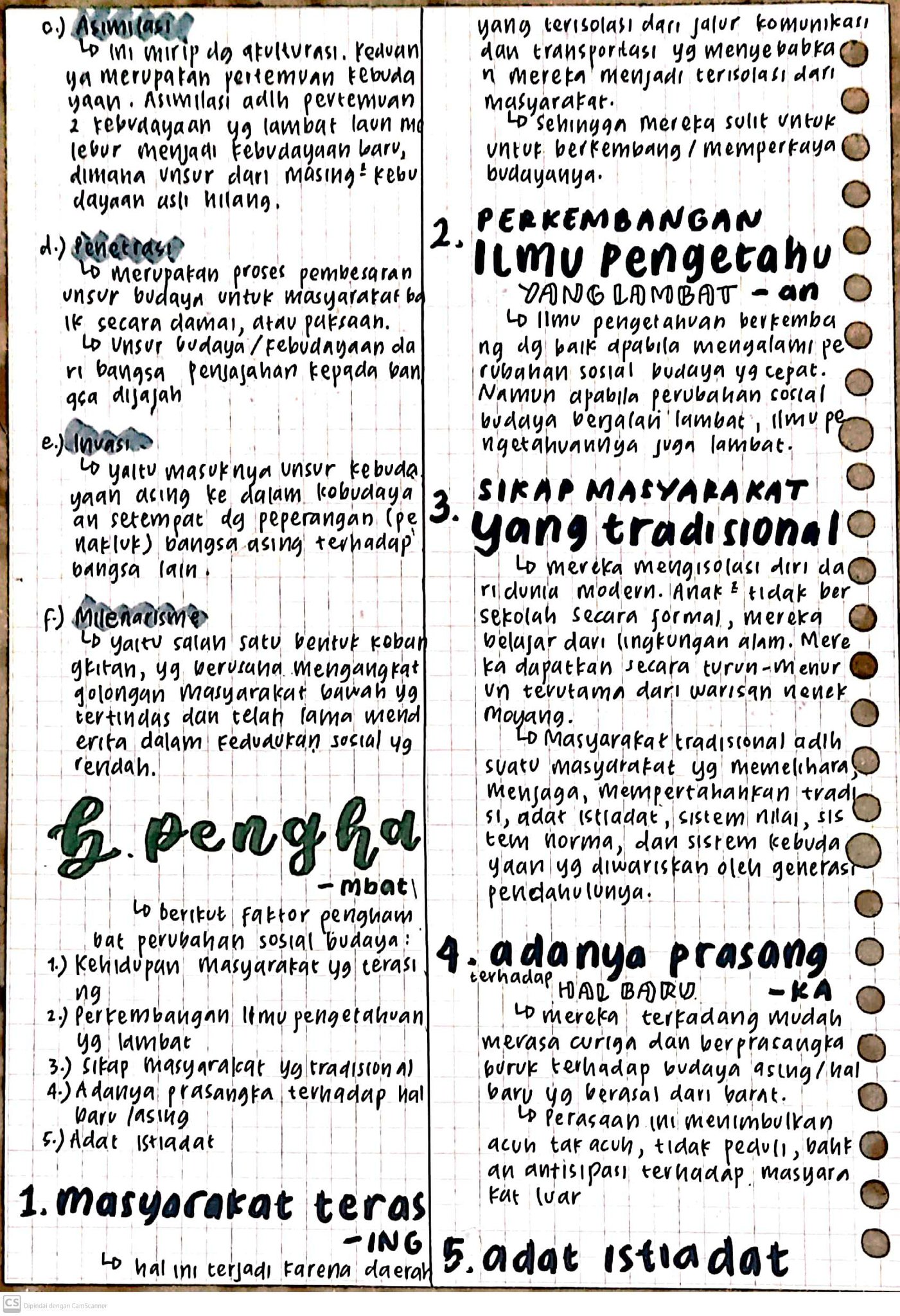 Ambisnotes Materi IPS Kelas 9 Perubahan Budaya