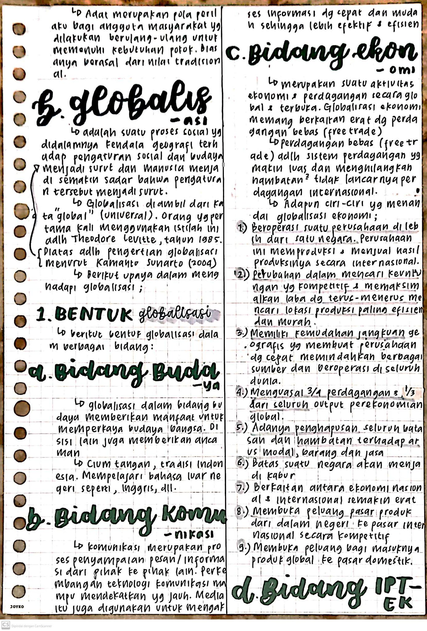 Ambisnotes Materi IPS Kelas 9 Perubahan Budaya