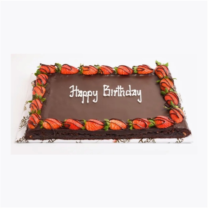 DOUBLE CHOC BROWNIE CAKE RECTANGLE