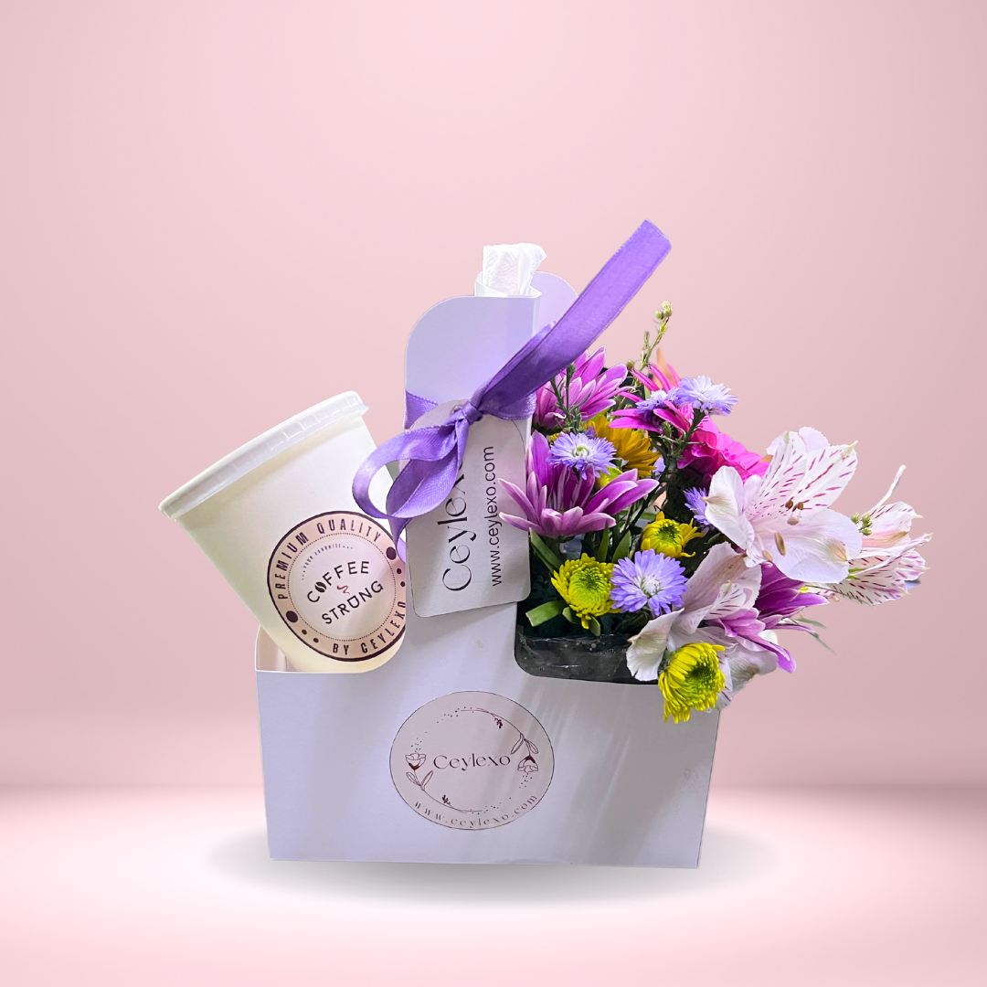 Flower bag with coffee strong 400ml