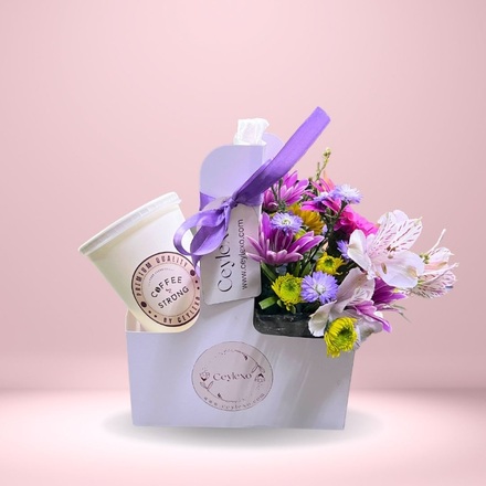 Flower bag with coffee strong 400ml