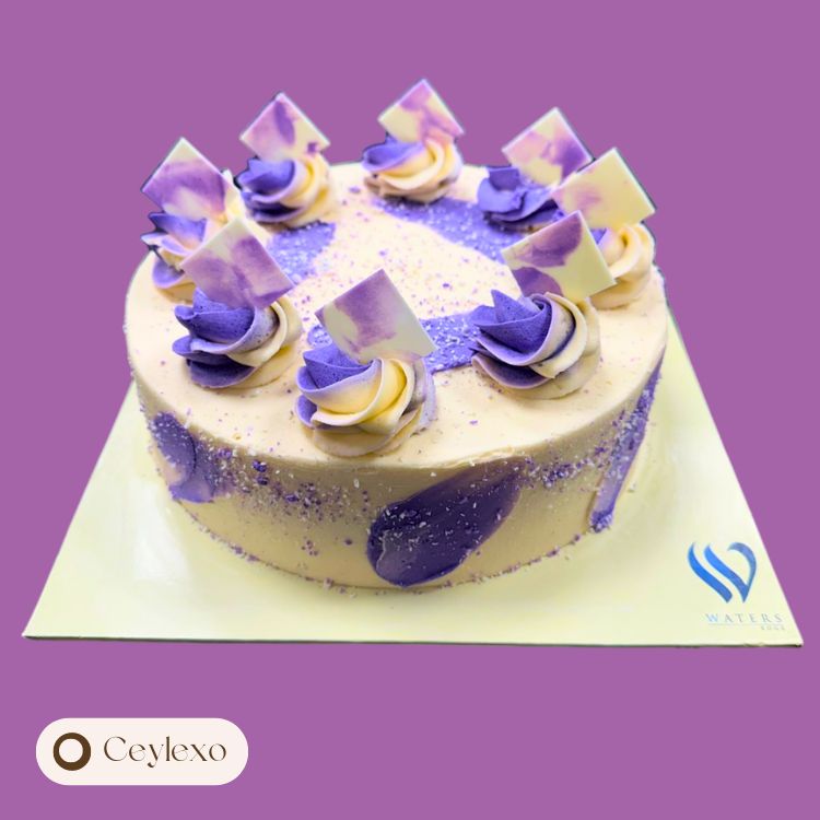 Ribbon Cake with Butter Icing