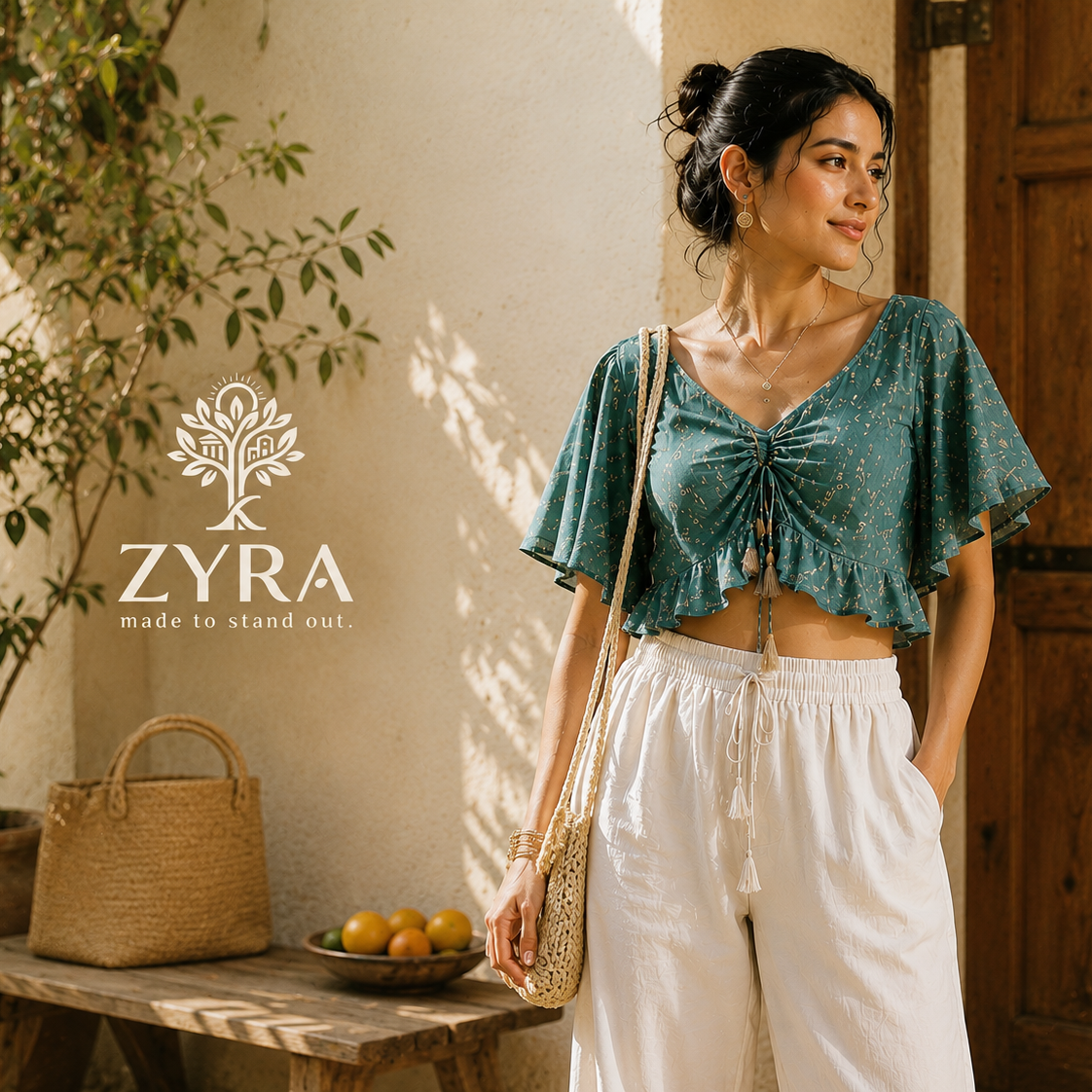 Flared Frill Croptop