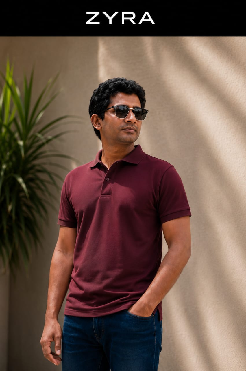 Zyra Premium Cotton Polo Shirt - LK Sizing