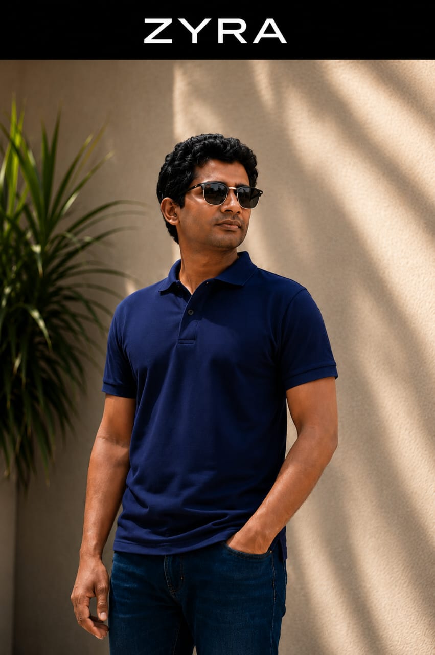 Zyra Premium Cotton Polo Shirt - LK Sizing