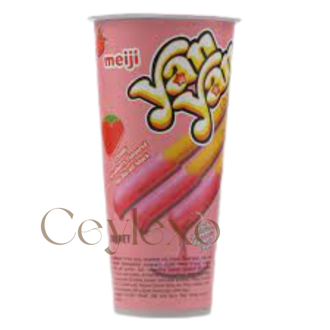 Meiji Yan Yan Biscuit Sticks with Strawberry Cream