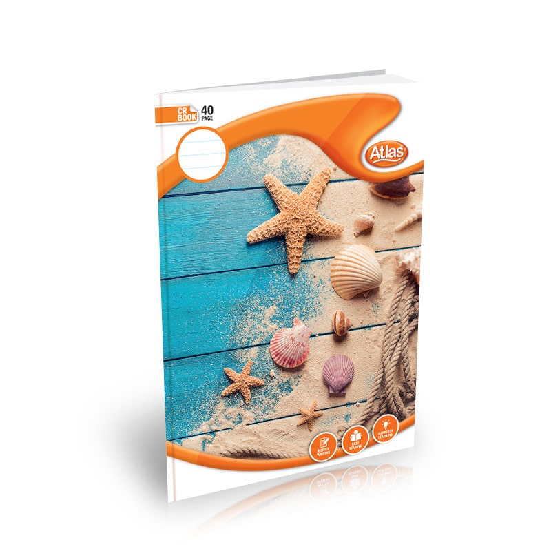 ATLAS A4 BOOK CR 40PGS (=) SINGLE RULED