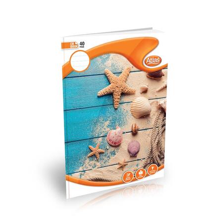 ATLAS A4 BOOK CR 40PGS (=) SINGLE RULED