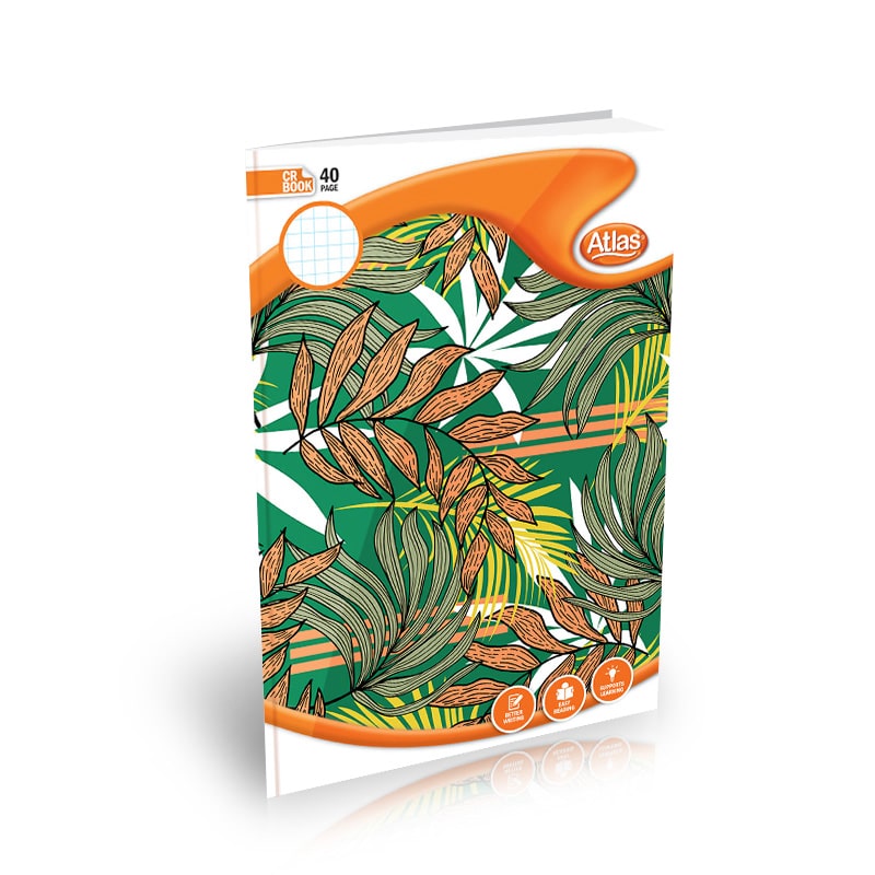 ATLAS A4 CR BOOK SQUARE RULED 40PGS