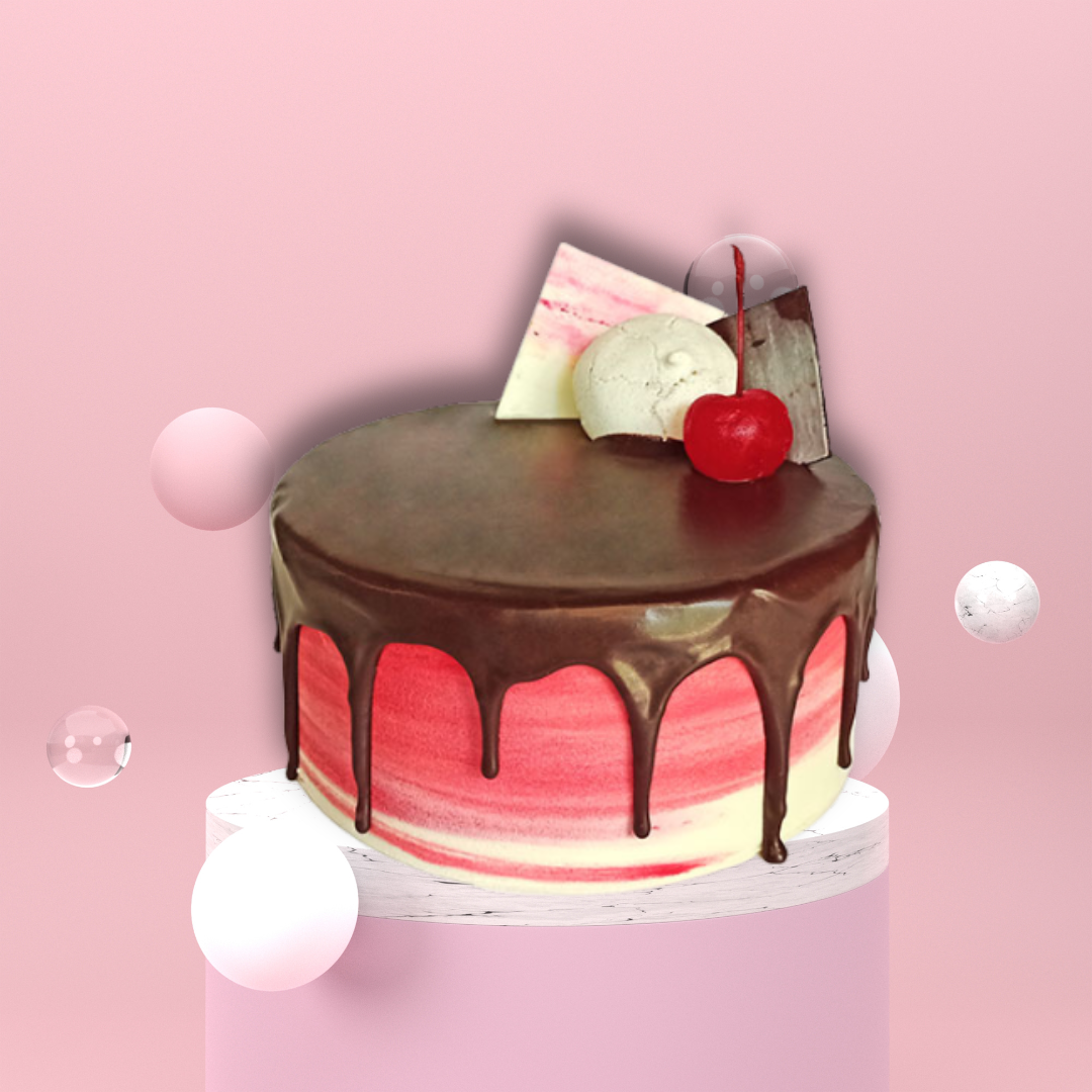 Pink Shade Chocolate Cake