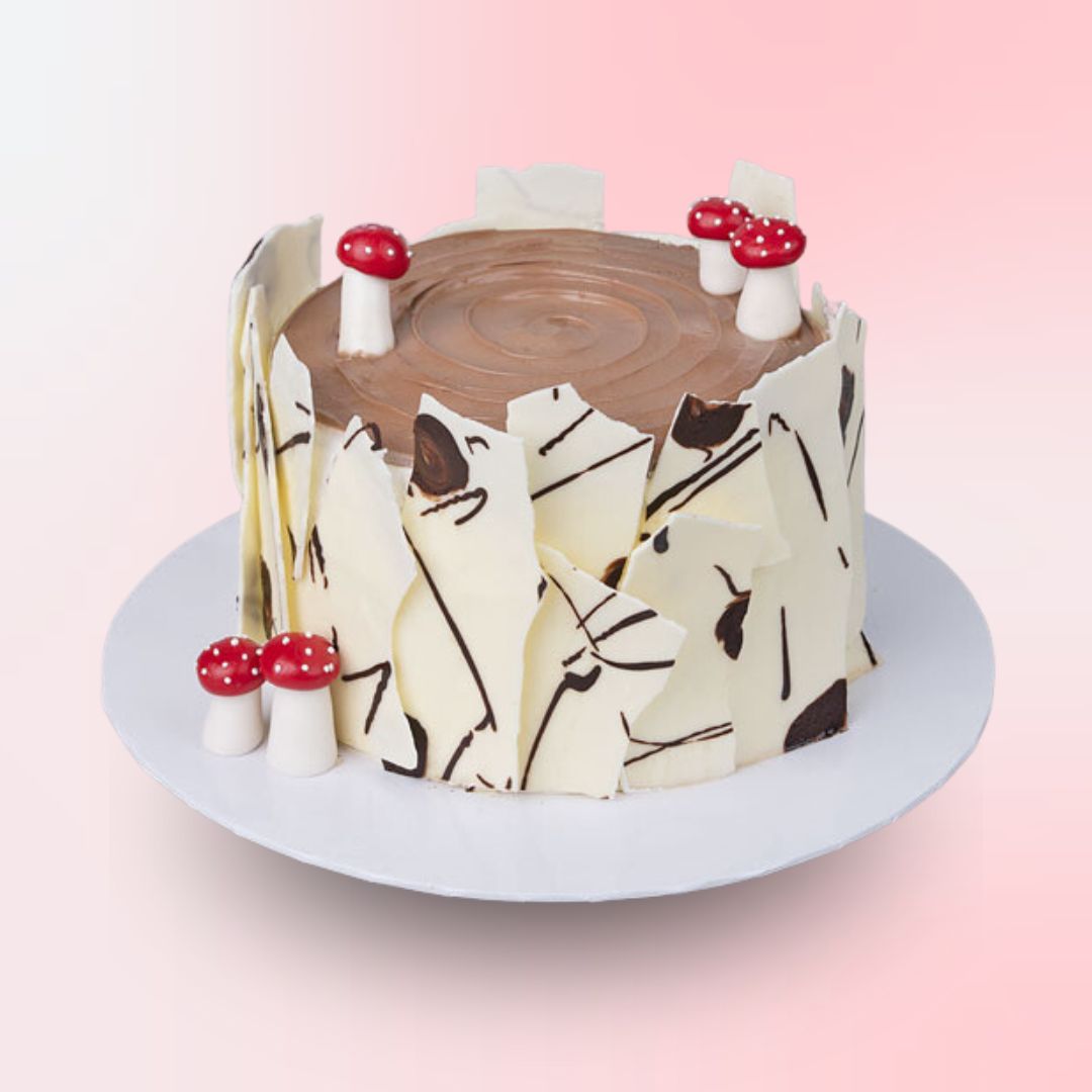 White Chocolate Log Cake