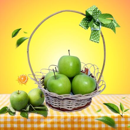 Baset of Green Apple