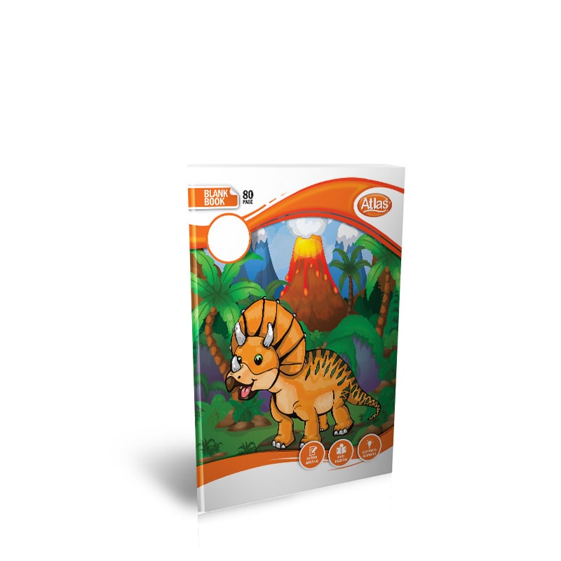 ATLAS A5 BOOK PRACTICAL BLANK 80PGS