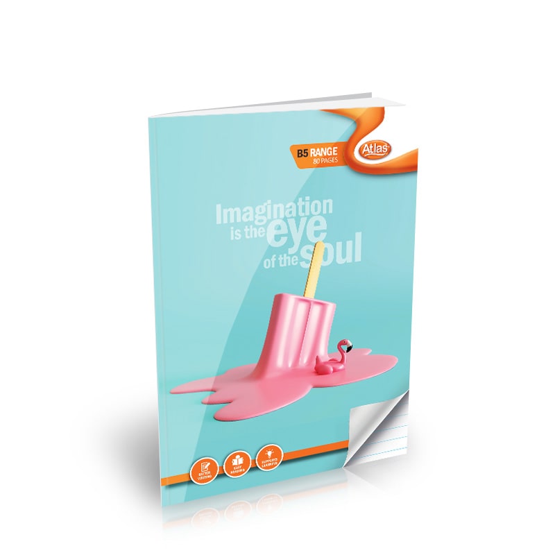 ATLAS B5 BOOK 80PGS (=) SINGLE RULED