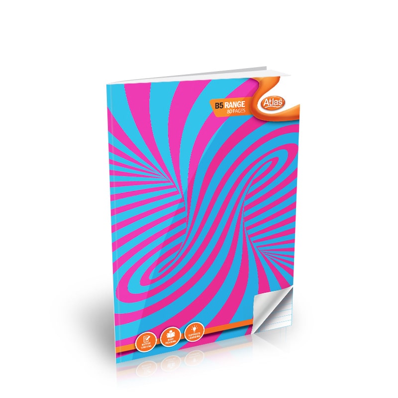 ATLAS B5 BOOK 80PGS (#) SQUARE RULED