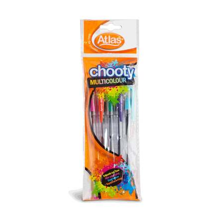 ATLAS PEN CHOOTY MULTICOLOR – PACK OF 5
