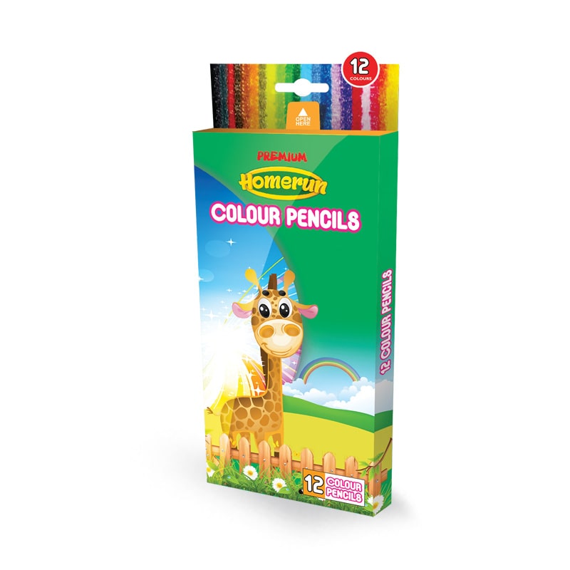 HOMERUN COLOUR PENCIL 12 COLOURS