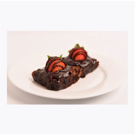 STRAWBERRY TOPPED BROWNIES 12PCS