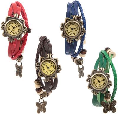 Combo of 4 Multi Strap Watch - For Women