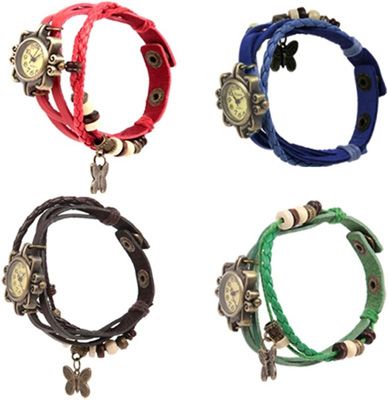Combo of 4 Multi Strap Watch - For Women