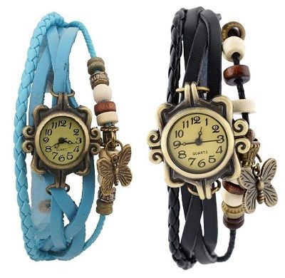 Felizo Bracelet  Style Pack of 2 Watch - For Girls