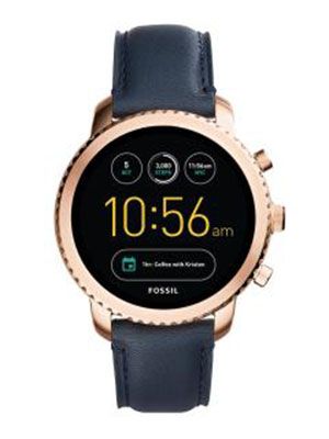 Men Blue Q EXPLORIS Gen 3 Smart Watch FTW4002