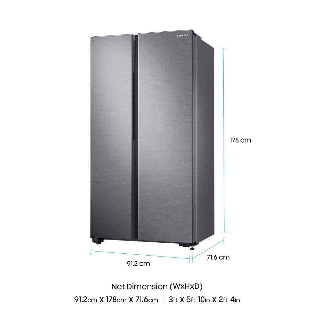 RS72R5001M9 700 Ltr Side-by-Side Refrigerator