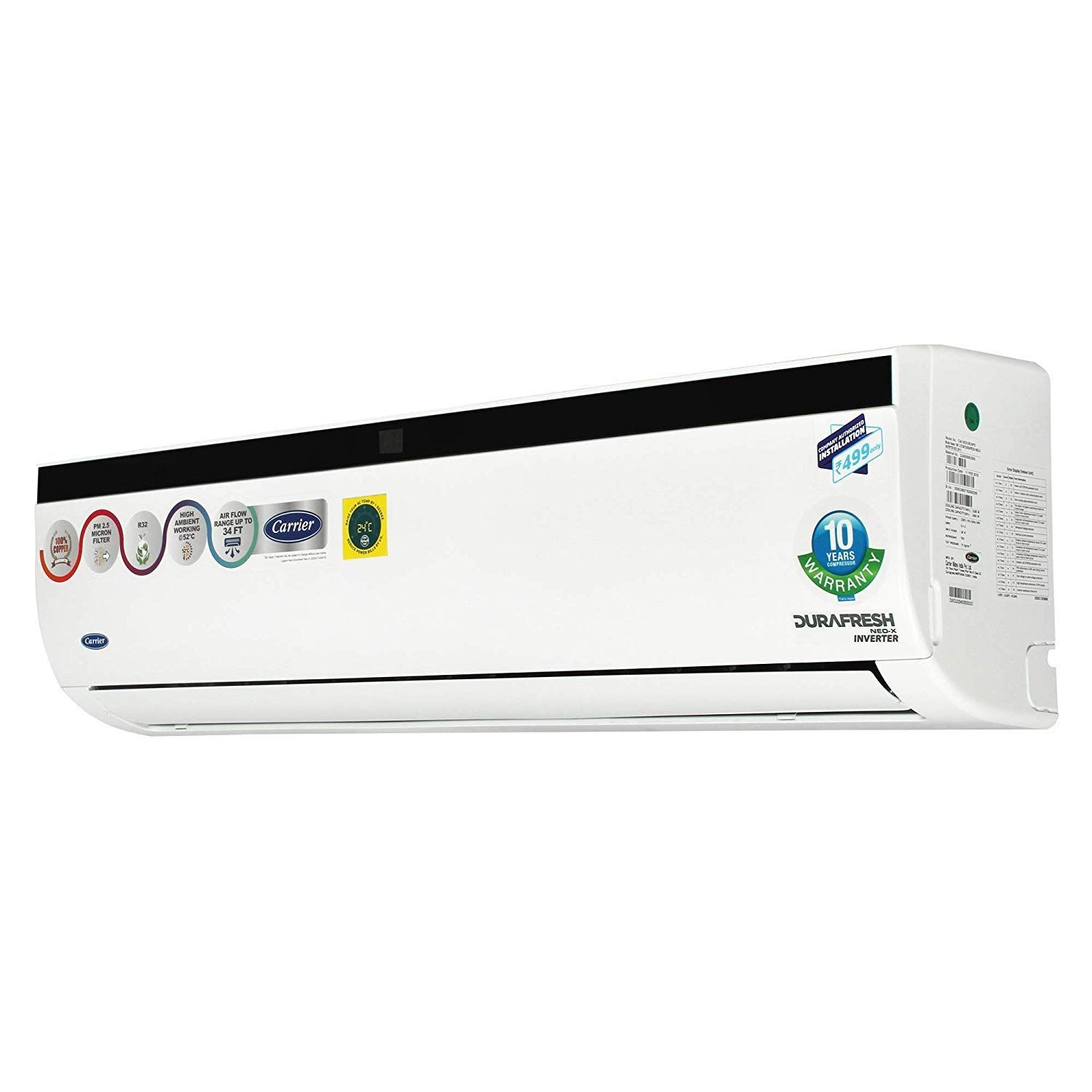 Durafresh Neo X CAI24DN3R39F0 2 Ton 3 Star Inverter Split AC