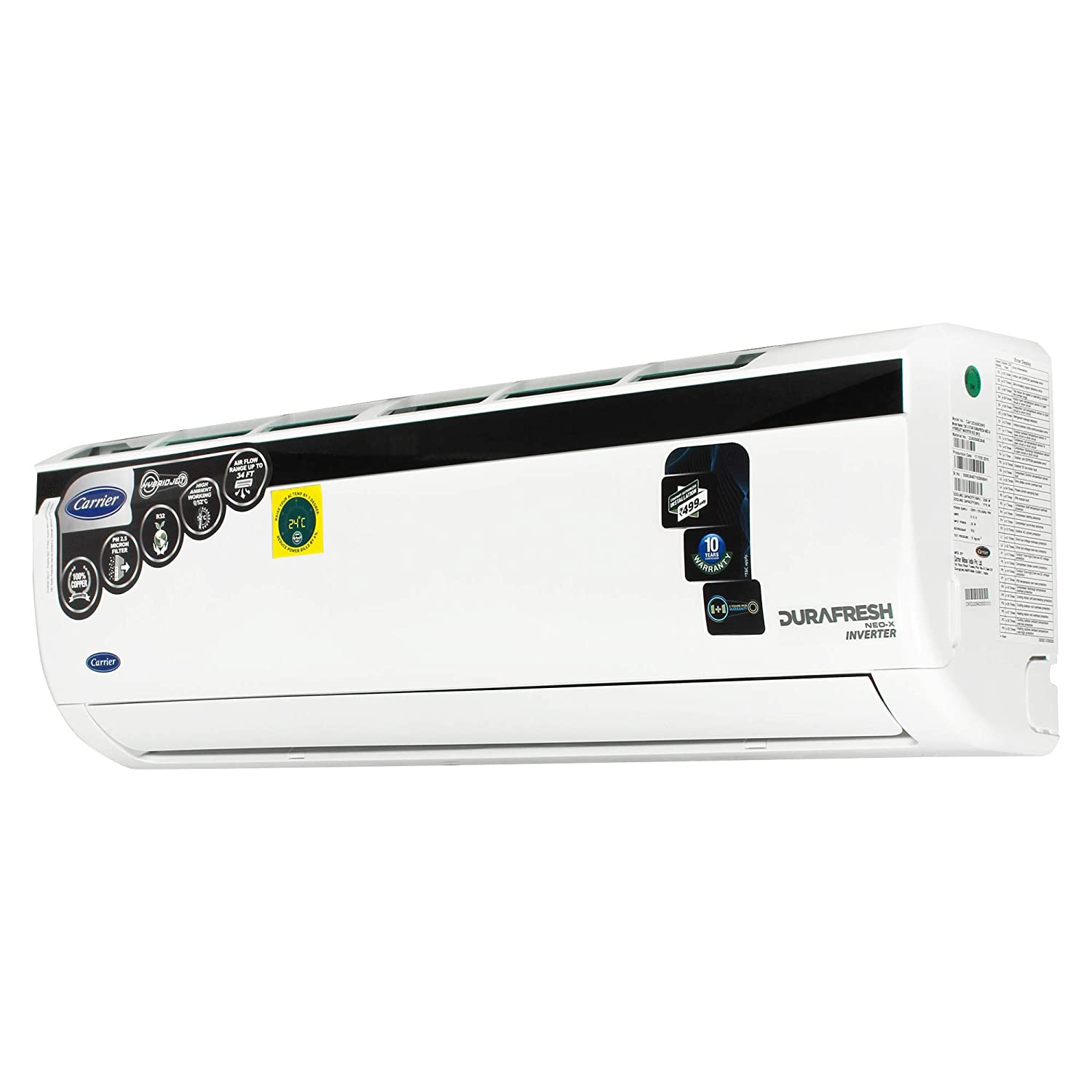 Durafresh Neo-X CAI18DN5R39F0 1.5 Ton 5 Star Inverter Split AC