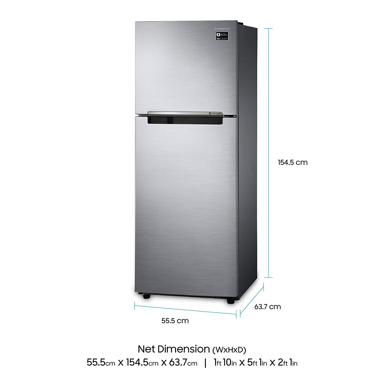 RT28M3022S8 253 Ltr Double Door Refrigerator