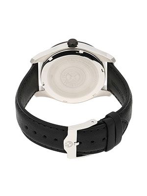 Men White & Silver-Toned Analogue Watch 5000