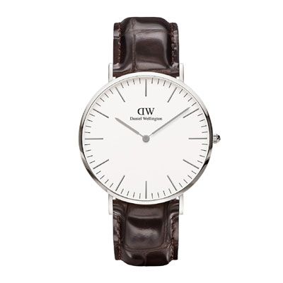 Men Classic York White Analogue Watch DW00100025