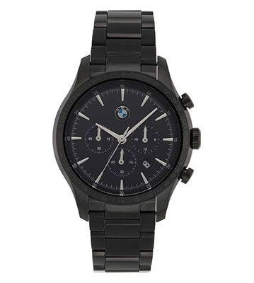 Men Black Chronograph Watch 8003