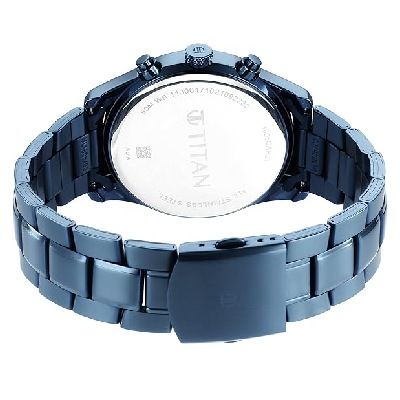 Blue Dial Analog Watch for Men -1805QM01