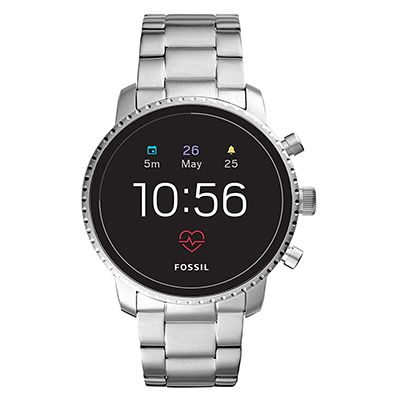 Q Explorist HR Silver Smart Watch FTW4011