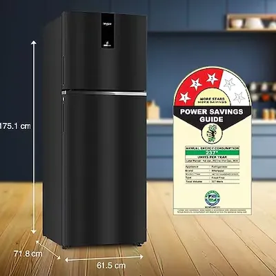 NET32733IAQGNCPE 327 L Frost Free Double Door 3 Star Refrigerator