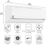 LS-Q12SWZA 1 Ton 5 Star Inverter Split AC