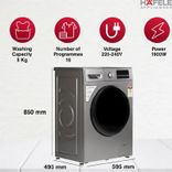 Amara 8014W 8Kg Fully Automatic Front Load Washing Machine