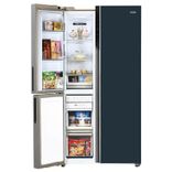 HRT-683GOGU1 Vogue 598L Grey Onlyx Glass 3-Door Convertible Fridge