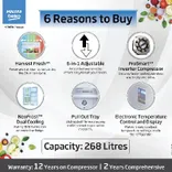 RFF315D/WPV300RMBD 268 L 2 Star Double Door Refrigerator