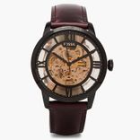 Townsman Automatic Dark Brown Leather Watch