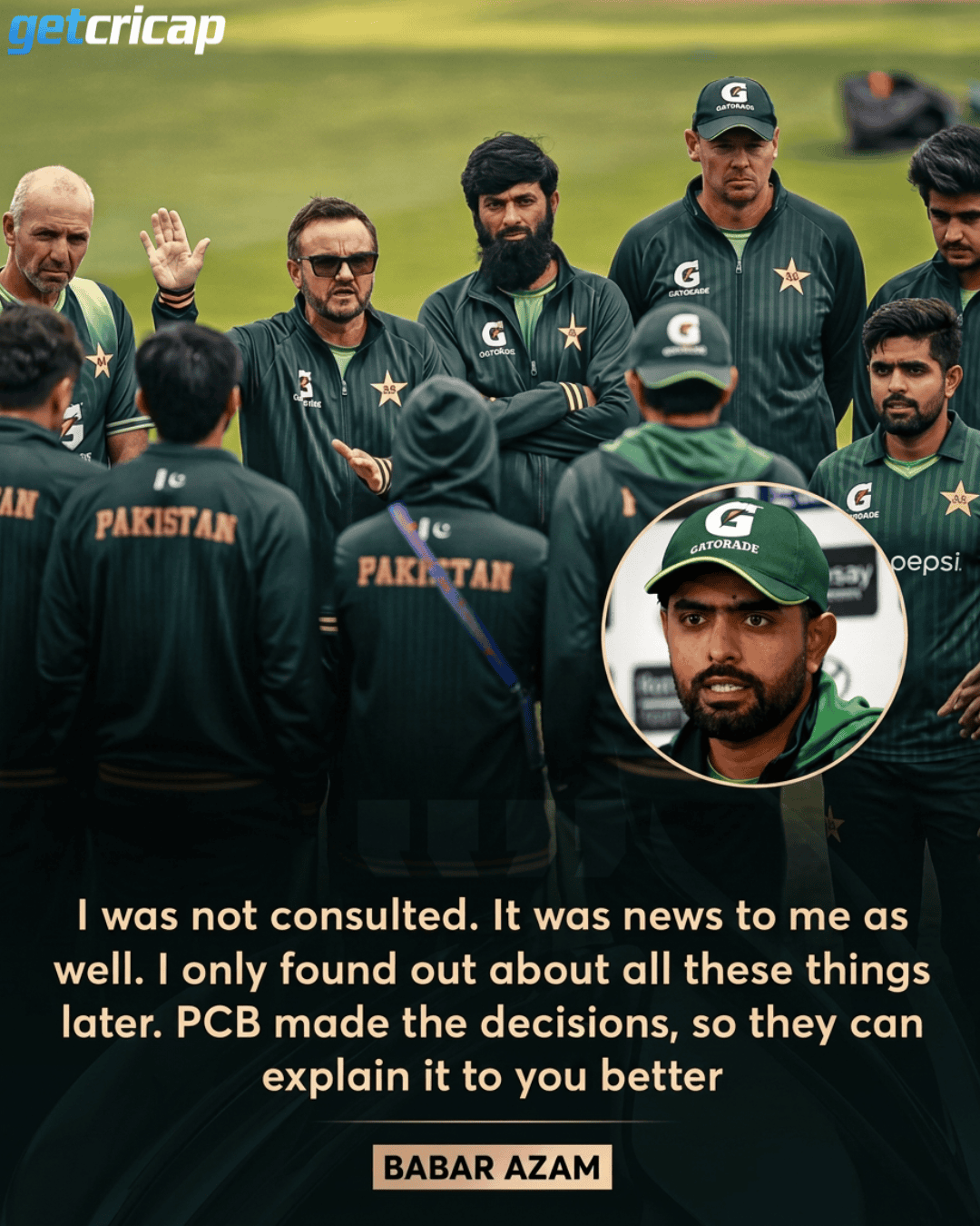 🚨 Babar Azam breaks his silence on the PCB’s decision to release seven players.