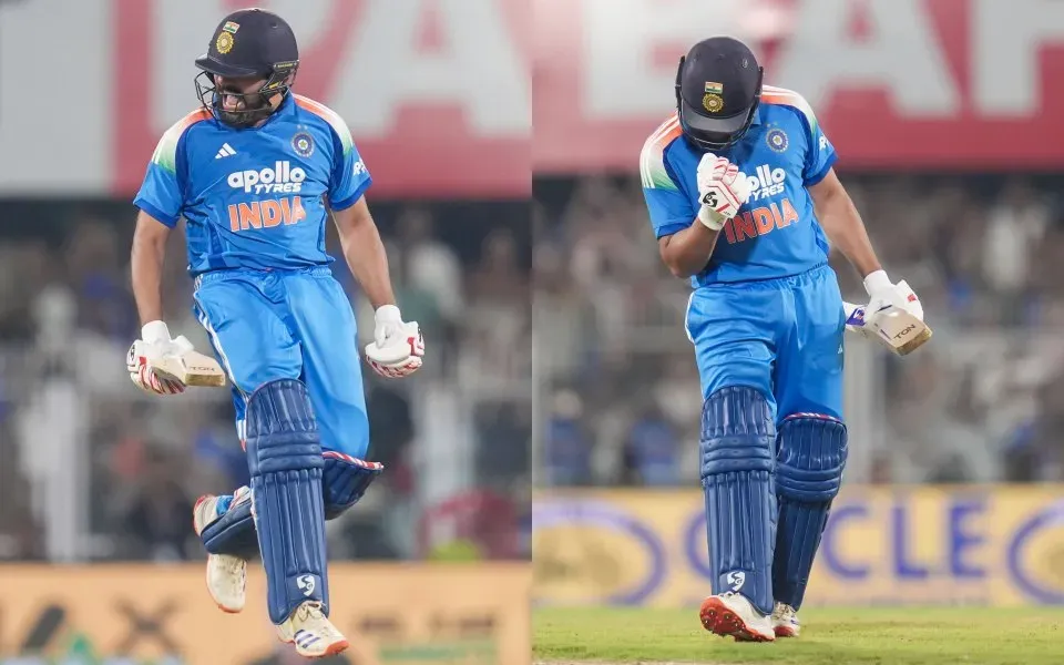 WATCH: Rohit Sharma celebrates in jubilation during Guwahati ODI