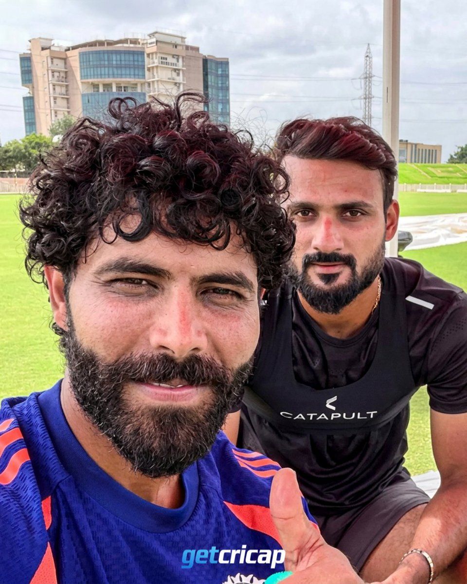 Practice vibes with Ravindra Jadeja and Akash Deep at the BCCI Centre of Excellence!