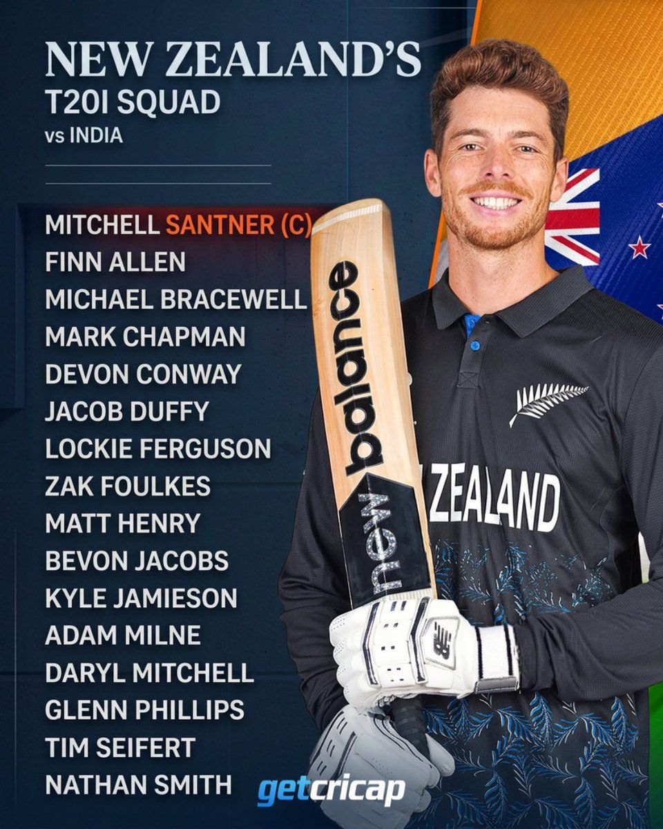 New Zealand Cricket have announced their squad for the upcoming five-match T20I series against India!