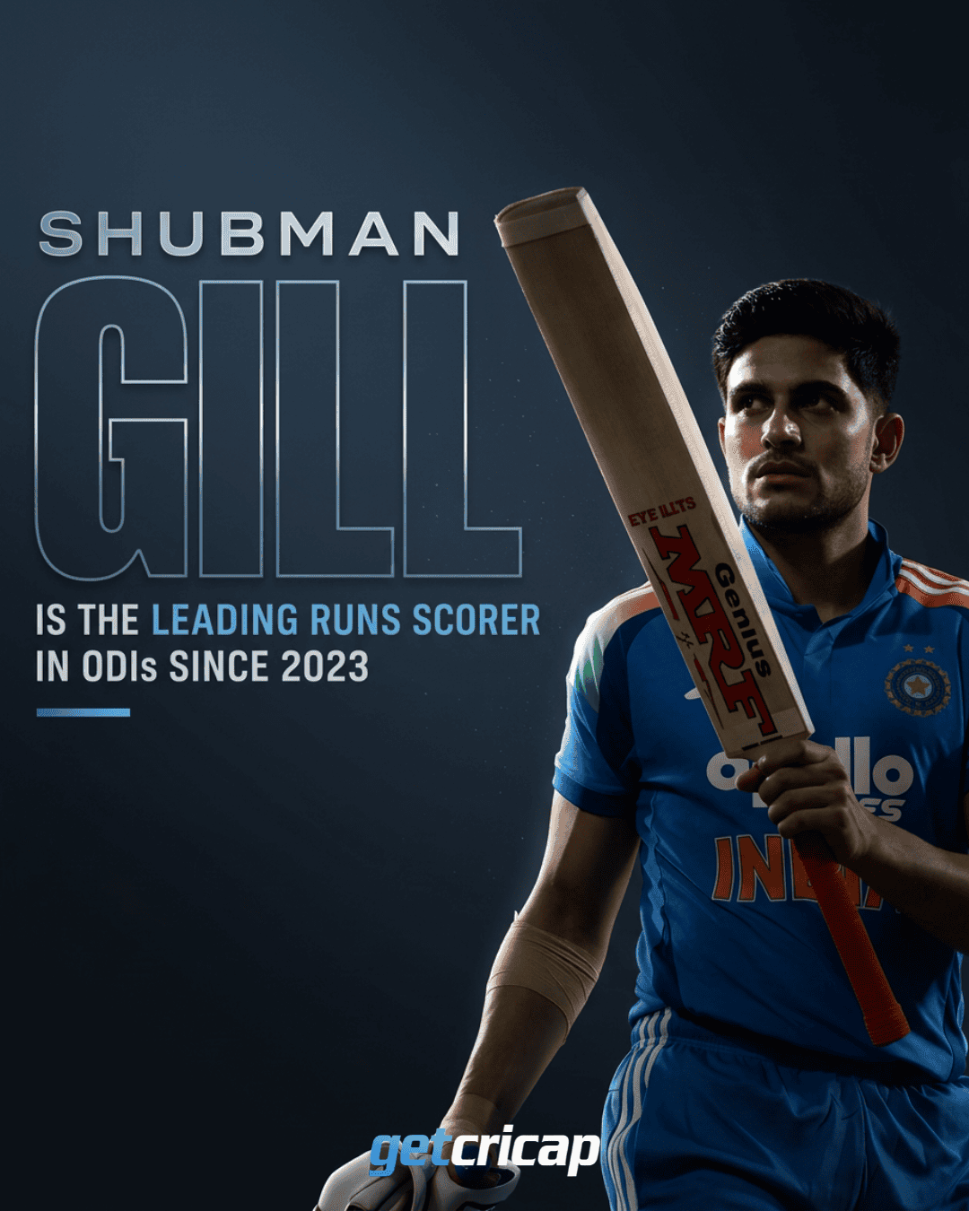 Shubman Gill continues to dominate the ODI charts!